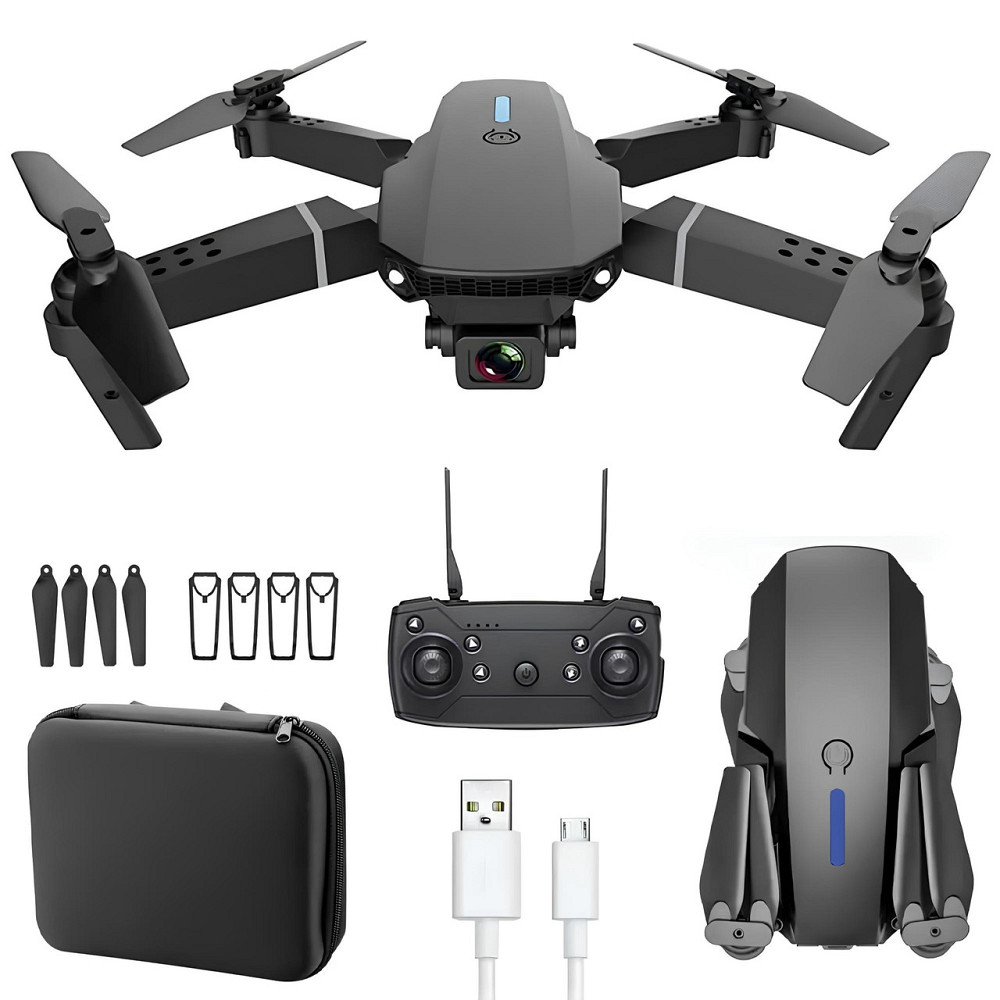 Квадрокоптер з камерою(HD 4К WiFi) до 20хв льоту,до 100м,в кейсі,E88 SBR Київ - фото 1