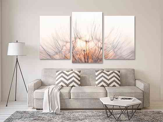 Модульная картина в гостиную / спальню  Квіти  кульбаба Art-690_3 Киев