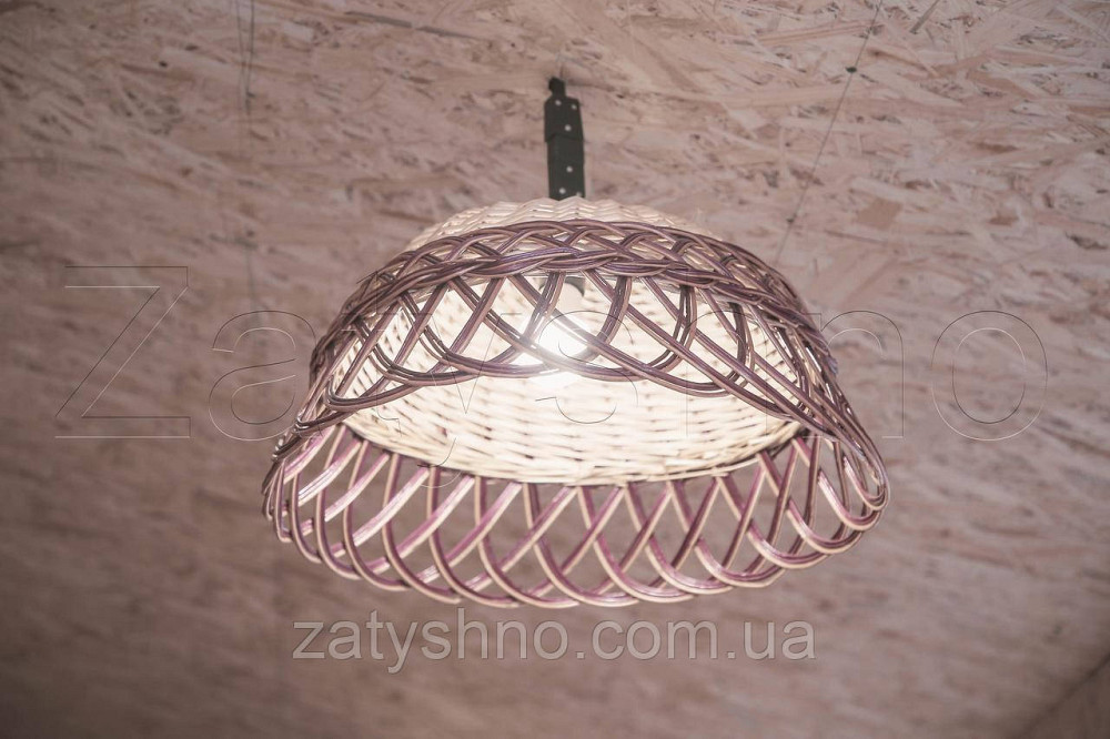 Плетеная бра ручной работы из лозы | люстры плетеные ручной работы из лозы  | торшеры абажуры бра Киев - изображение 1