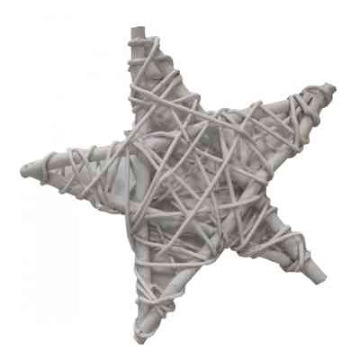 Украшение декоративное YES! Fun Звезда ротанговая белая 25 см (974256) Винница