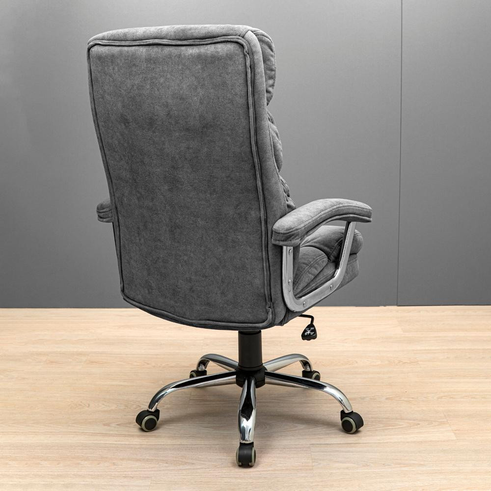 Офісне крісло керівника ManhattanDesign Хром MultiBlock М-3 Salvia Gray (Прогумовані колеса) Днепр - изображение 4