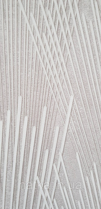 Обои виниловые на флизелине Sintra Adria метровые абстракция полосы фейерверк структурные 3д светло коричневые Киев - изображение 2