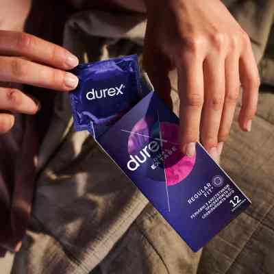 Презервативи Durex Dual Extase рельєфні з анестетиком 12 шт. (5052197053432) Вінниця