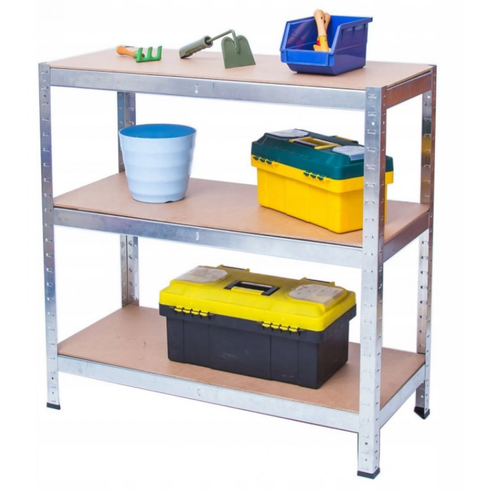 Металевий поличний стелаж вітрина з полицями Siker G7030 150х70х30 см., 5 полиць Київ - фото 8