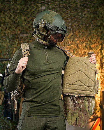 Плитоноска 4 быстрых сброса с напашником Cordura мультикам ПП7890 Киев - изображение 7