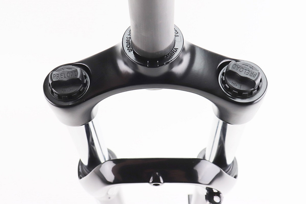 Вилка 26" амортизаційна, без різьби 1-1/8" (28,6мм), шток 260мм, з ходом 100мм, Disk-brake, Preload, алюмінієва, чорна XCE 28 Київ - фото 3