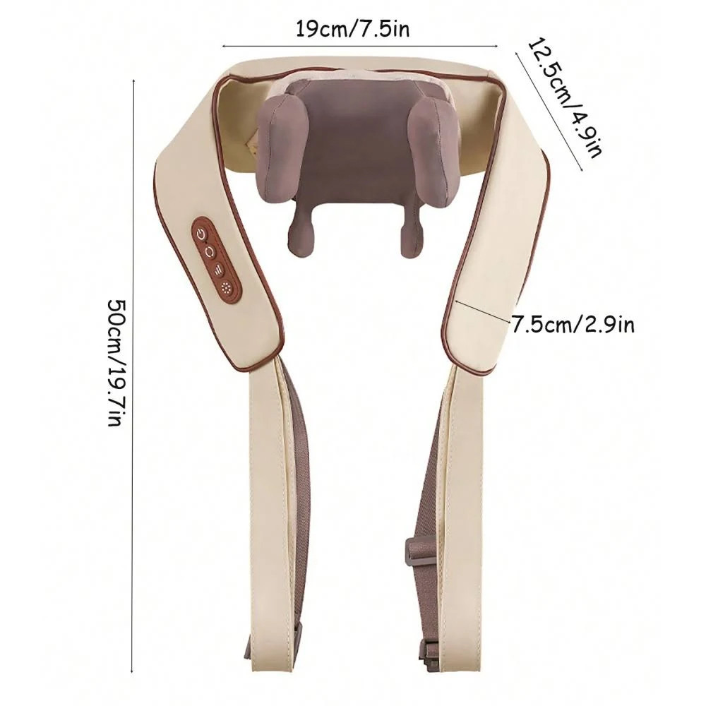 Ударный массажер для шеи с подогревом, от USB, XL-653 / Электрический массажер для спины / Электромассажер Киев - изображение 9