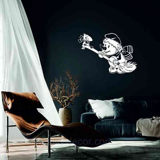 Декоративное настенное Панно «Снеговик», Декор на стену 110*75 см Киев