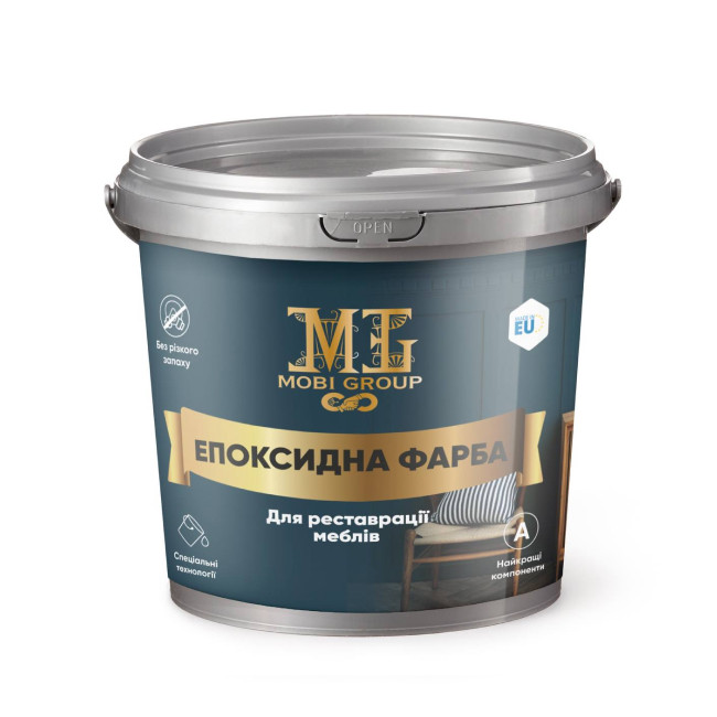 Епоксидна фарба для меблів MG синій 4.5 кг Київ - фото 1
