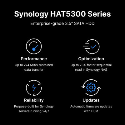 Жорсткий диск для сервера Synology 3.5" 8TБ SATA 7200 (HAT5310-8T) Вінниця - фото 3