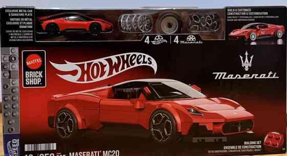 Машина конструктор Hot Wheels Mattel Brick Shop Speed Maserati JFR90 Харьков