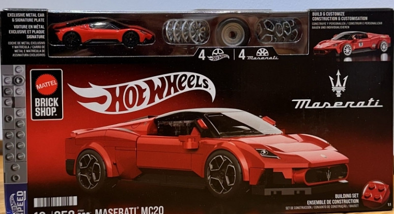 Машина конструктор Hot Wheels Mattel Brick Shop Speed Maserati JFR90 Харьков - изображение 2