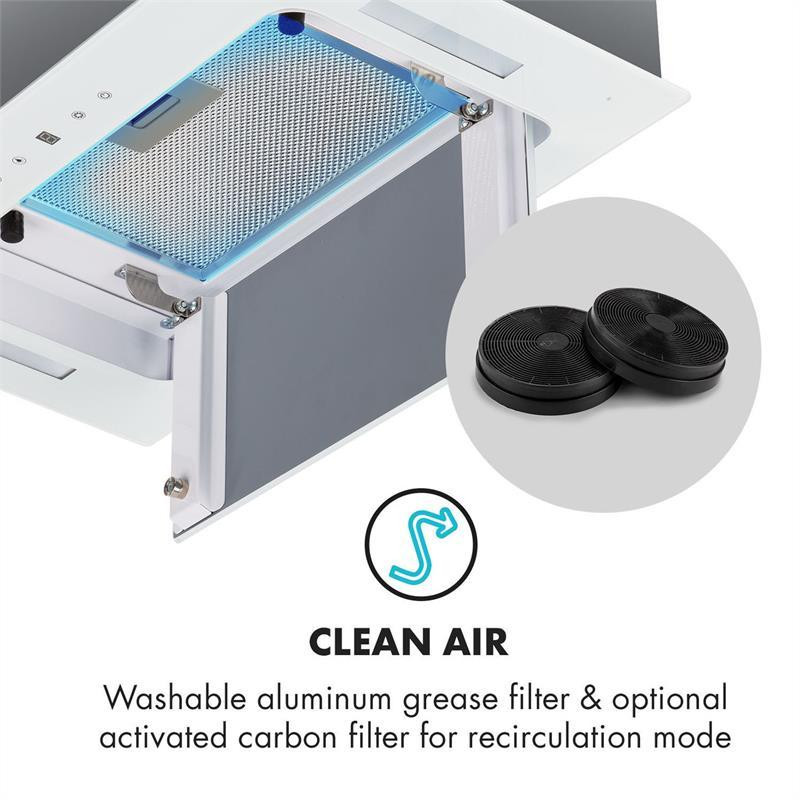 Монтажний комплект Gusteau Hektor піч + витяжка основи 2950 Вт 64 л 530 м3/год біла неіржавка сталь Рівне - фото 9