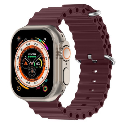 Ремешок для смарт-часов Armorstandart Ocean Band для Apple Watch 49/46/45/44/42 (Series 1-3) Wine Red (ARM74250) Винница - изображение 2