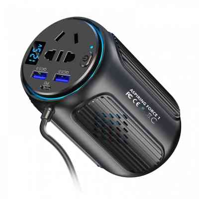 Автомобильный инвертор 12V/220V Force1 150W, PD20W Aspiring (FC.150) Винница