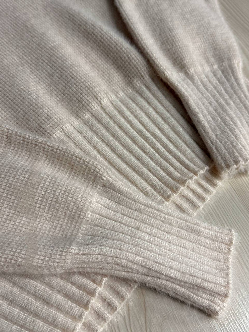 Свитер женский Fancy Matinee 7571 вафельный из ангоры оверсайз, бежевый, one size Киев - изображение 6