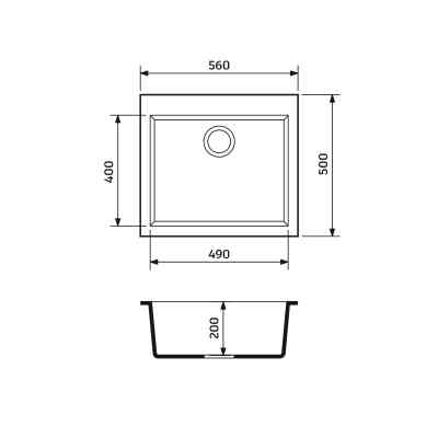 Мойка кухонная Adamant Univer Old stone + змішувач (4824296912110) Вінниця