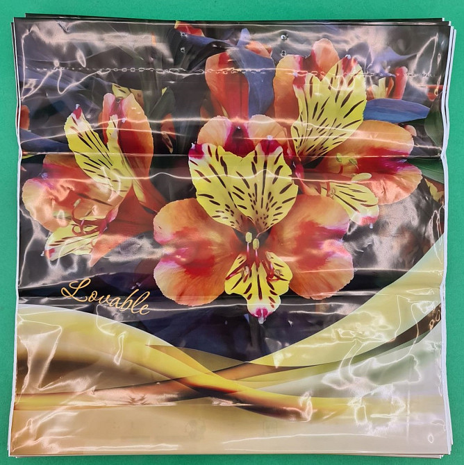 Полиэтиленовый пакет (40х40) с пластиковой ручкой  