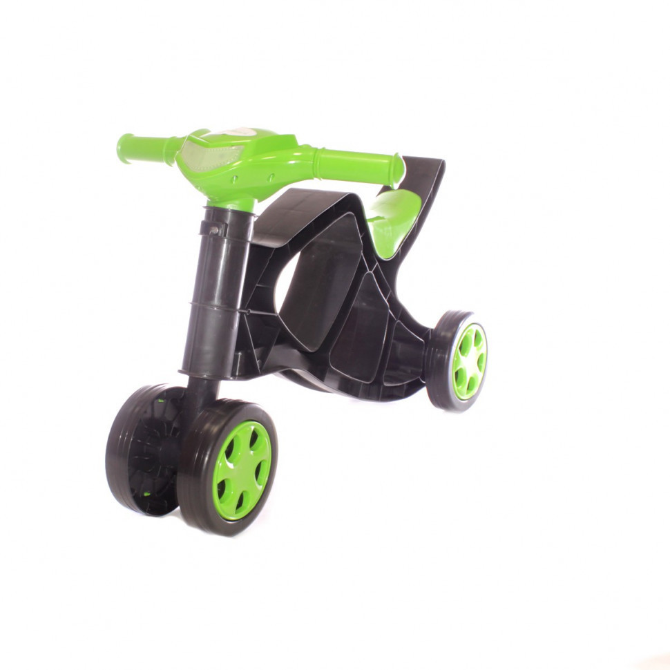 Дитячий біговел Мінібайк 0136/01 чорний з зеленим Вінниця - фото 1