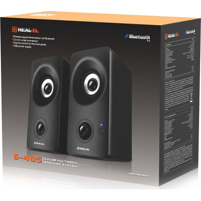 Акустическая система REAL-EL S-405 USB Black (EL121100016) Винница - изображение 9