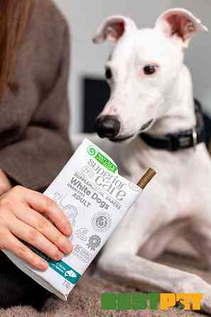 Nature's Protection Superior Care White Dogs Hypoallergenic & Digestive Care Беззернові ласощі для дорослих собак із білим забарвленням з лос Киев