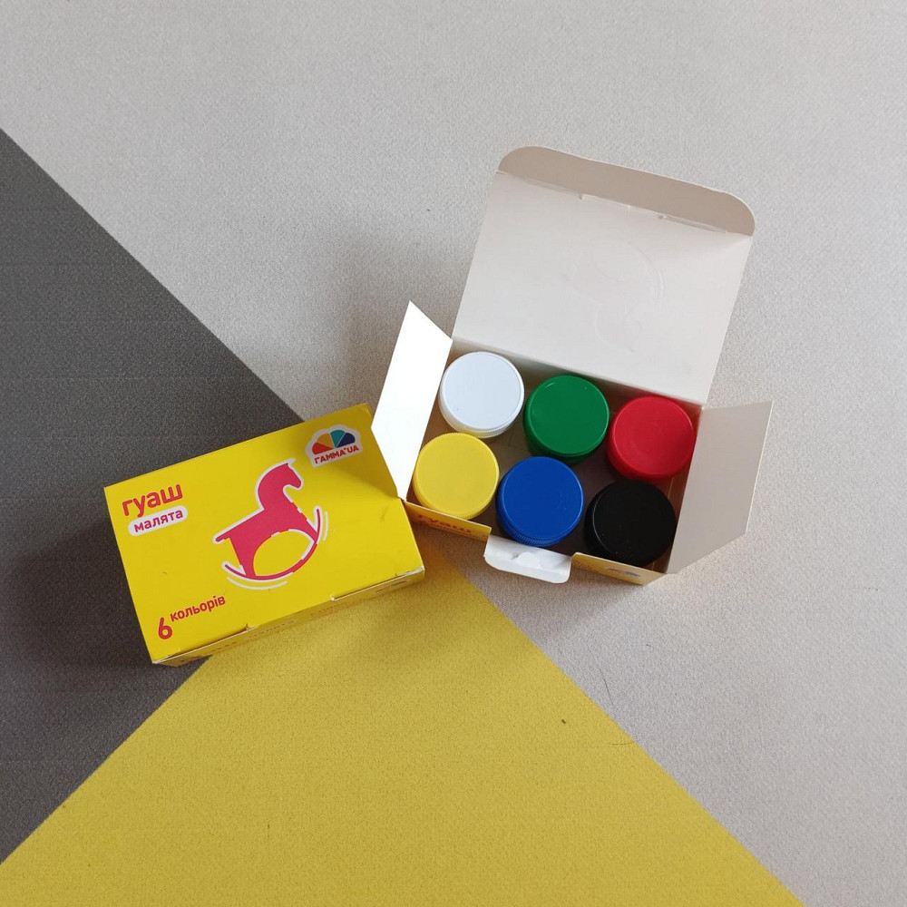 Гуашь 6 цветов Гамма Киев - изображение 1