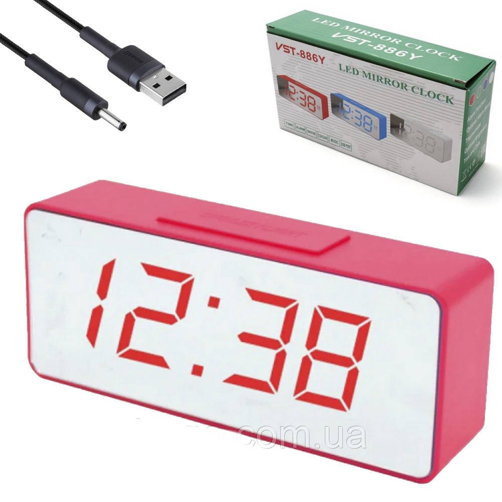 Настольные часы от сети+батарейка ART-886Y-1 (120 шт) Одесса - изображение 1