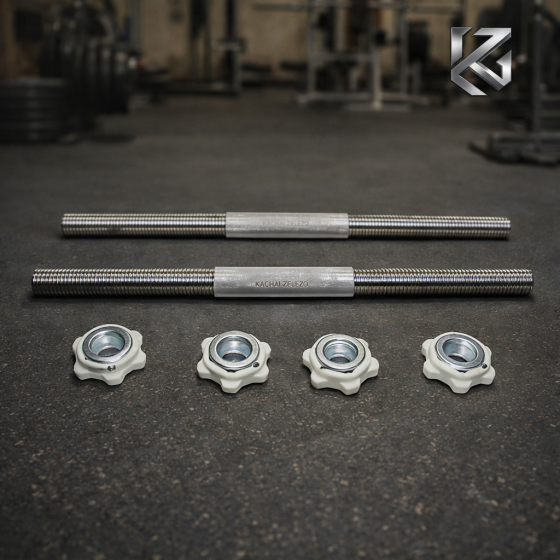 Грифи гантельні по 48 см з діаметром 25 мм 2 шт Kachai Zelezo Iron Pro Київ