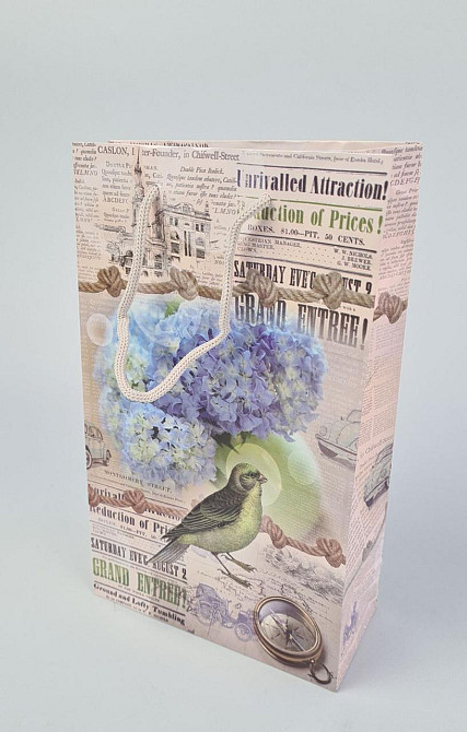 Паперовий пакет подарунковий Середній 17/26/8 (артSV-145) (12 шт.) Харків - фото 1