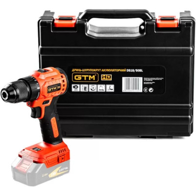 Шуруповерт GTM DS18/50BL, 18В, 50Нм, 2шв (без АКБ та ЗП) (DS18/50BL_BARE TOOL) Вінниця - фото 1