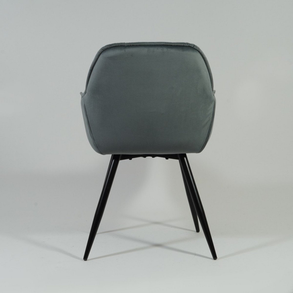 Стілець CHERRY VELVET чорний каркас/сірий BL.14 Київ - фото 2