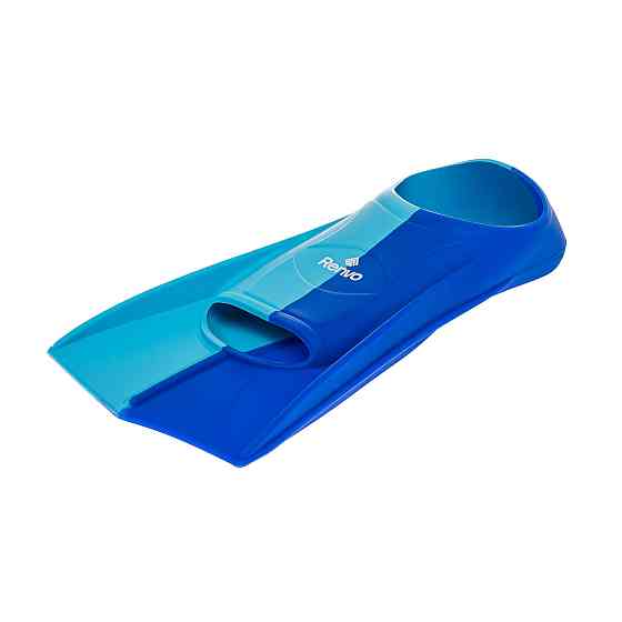 Короткі ласти для тренування в басейні Renvo Frio із закритою п'ятою Синій Блакитний 33-35 (SF100-46 33-35) Київ