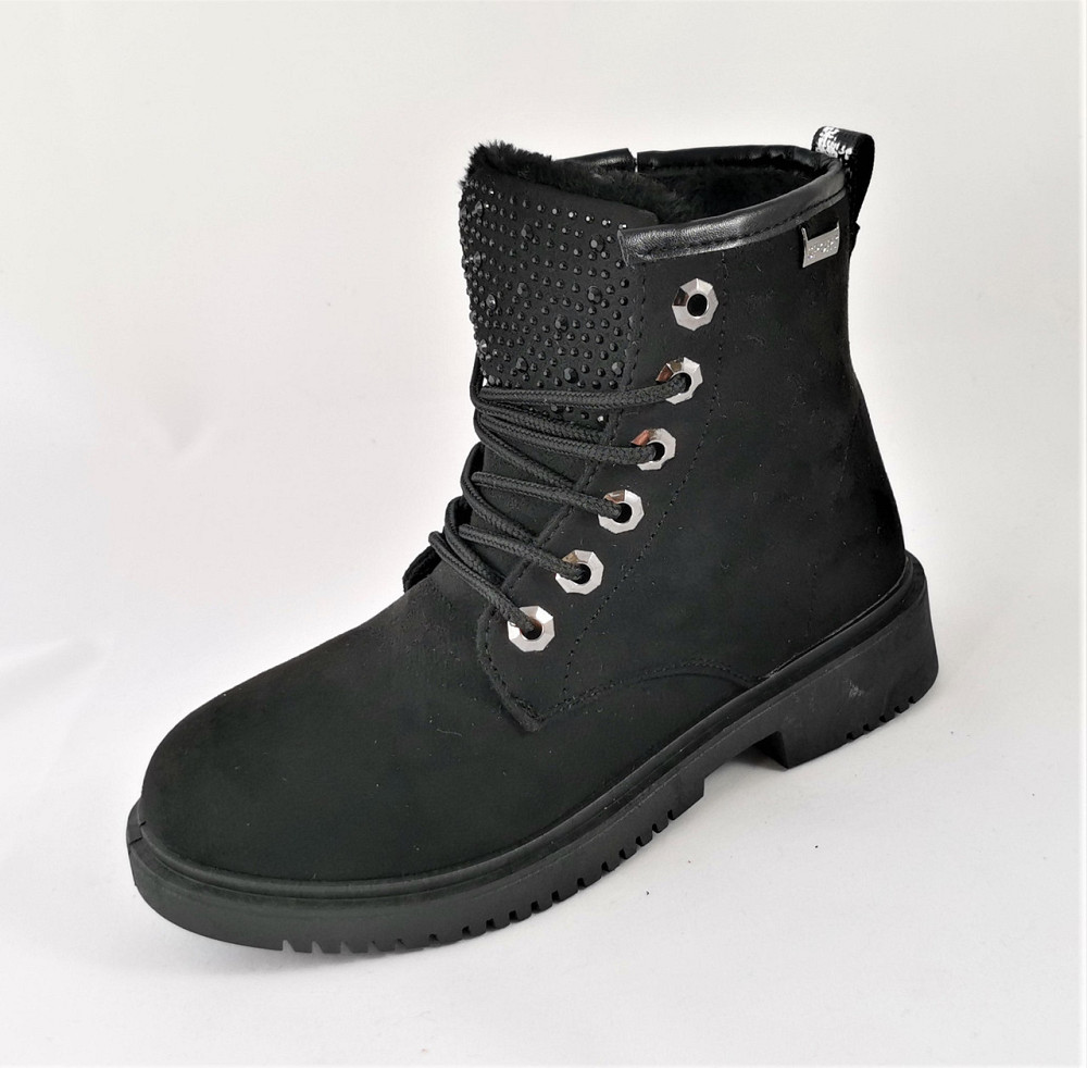 Зимові Черевики Черні Напівчоботи на хутрі Блискавки (розміри: 36) ВідеоОбзор — 820 Дніпро - фото 9