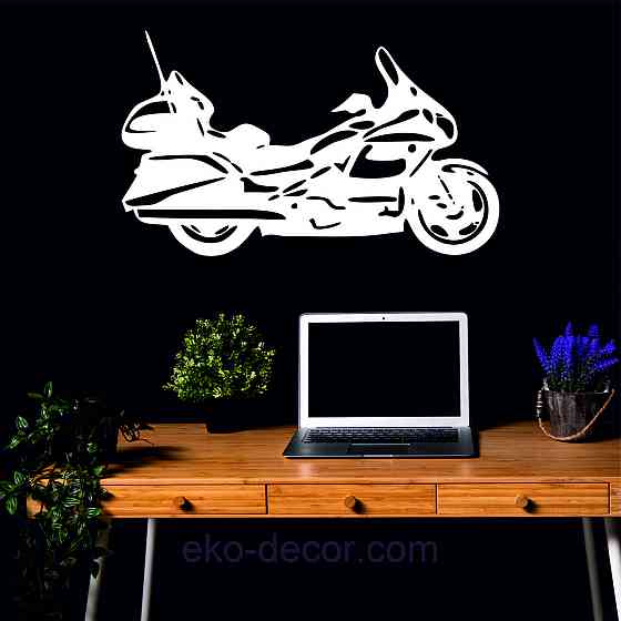 Декоративное настенное Панно «Байк» Декор на стену 70*55 см, Белый Киев