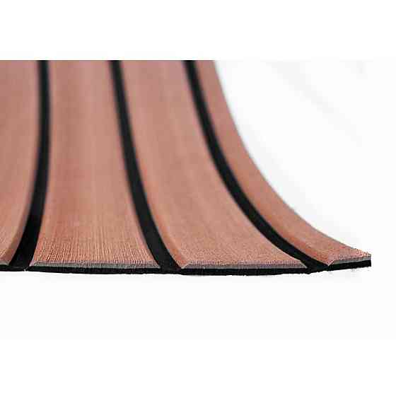 EVA искуcственный тик V-каналы Color 2 (темный тик, черная полоса) Киев