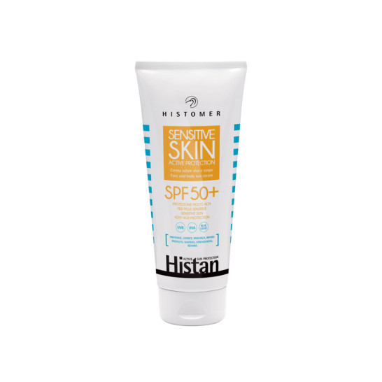 Сонцезахисний крем для чутливої шкіри обличчя та тіла Sensitive Skin Active Protection SPF 50+ HISTOMER, 200 мл Дніпро - фото 1