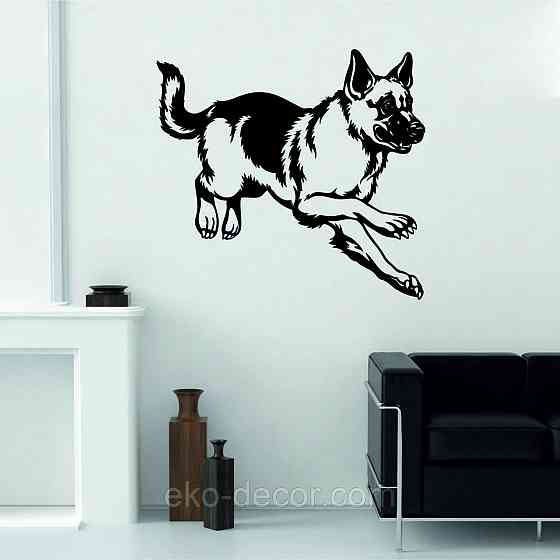 Декоративное настенное Панно «Овчарка» , Декор на стену 90*84 см, Черный Киев