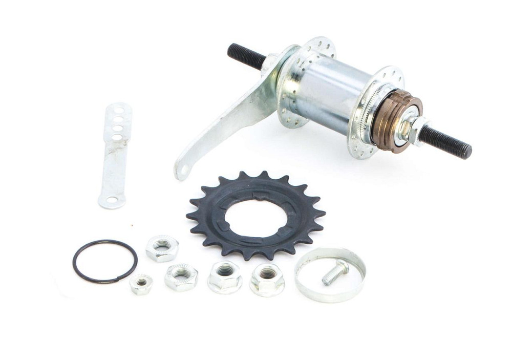 Втулка заднего колеса велосипеда (36 спиц, ножной тормоз, червячная, + звезда) Мукачево - изображение 1