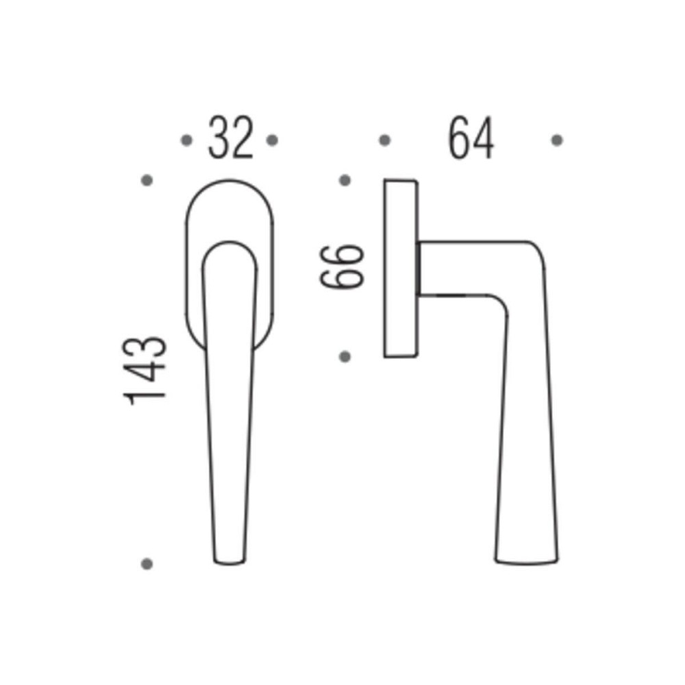 Colombo Ручка віконна Robotre CD92 DK / SM мат.хром Київ - фото 2