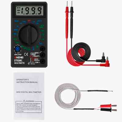 Цифровий мультиметр ANENG AN-DT838C, V, A, R, C, функція hFE (AN-DT838C) Вінниця