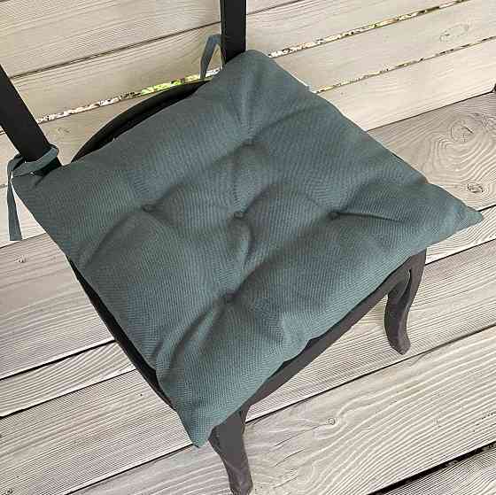 Подушка для стільців (38x38х5 см) Decorator Sawana колір сіро-блакитний 84-038 Київ