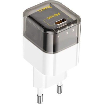 Зарядний пристрій HOCO C125A Transparent USB-C PD20W Transparent Black (6931474798336) Вінниця - фото 2