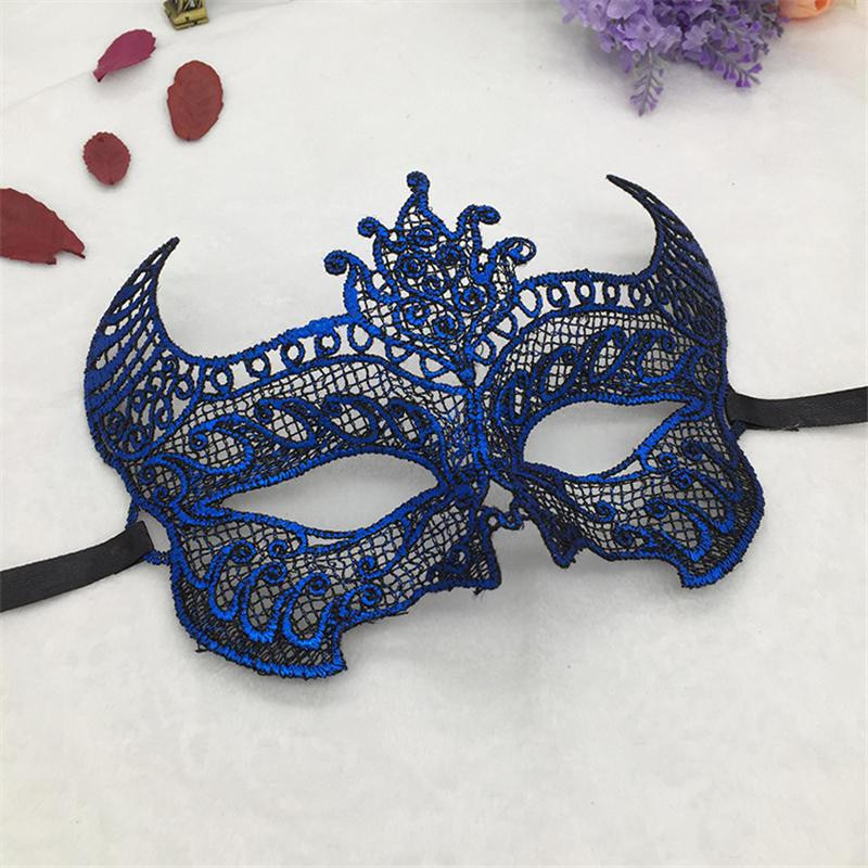 Венецианская карнавальная маска на лицо one size синий Киев - изображение 1