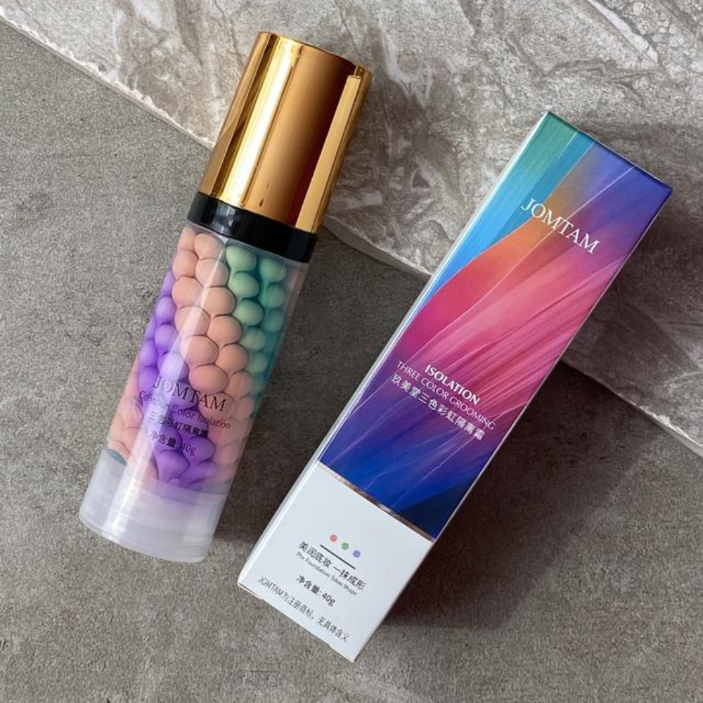 База під макіяж 3в1 вирівнювальна Jomtam, 40мл / Триколірна матова основа під макіяж / Праймер для обличчя Київ - фото 7