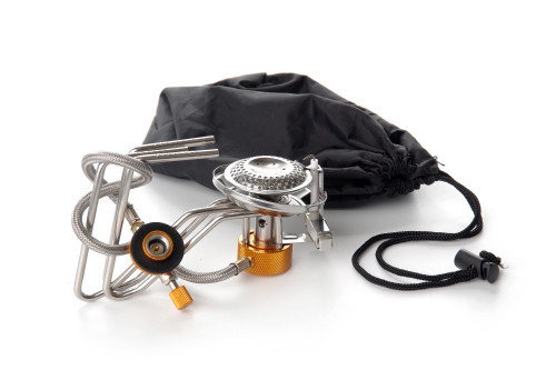 Портативная газовая горелка Паук для кемпинга с шлангом и пьезоподжигом 70x70x150мм СИЛА Харьков - изображение 1