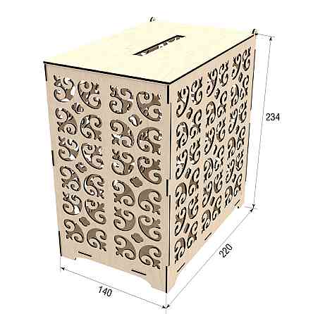 Сундук для конвертов, Свадебная казна 140х220х234мм Киев