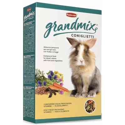 Корм для грызунов Padovan GrandMix Coniglietti для кроликов 850 г (8001254001890) Винница