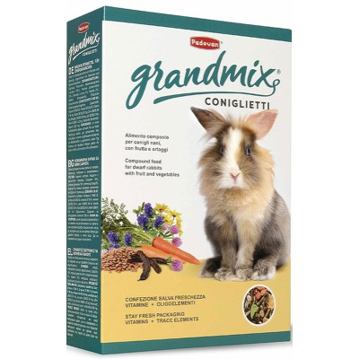 Корм для гризунів Padovan GrandMix Coniglietti для кроликів 850 г (8001254001890) Вінниця - фото 1
