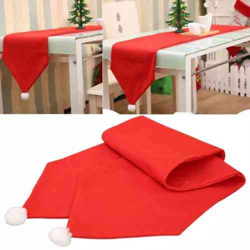 Новогодняя скатерть узкая 170 на 35 см красно-белый Киев