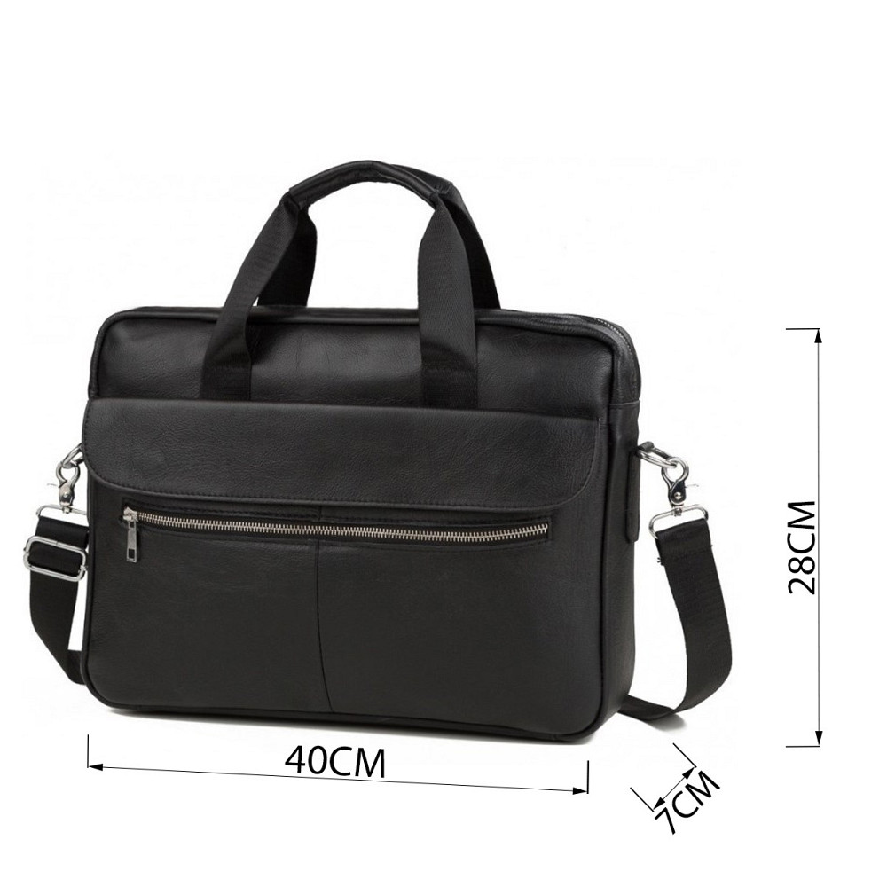 Сумка чоловіча шкіряна Чорна (Vintage) Київ - фото 8